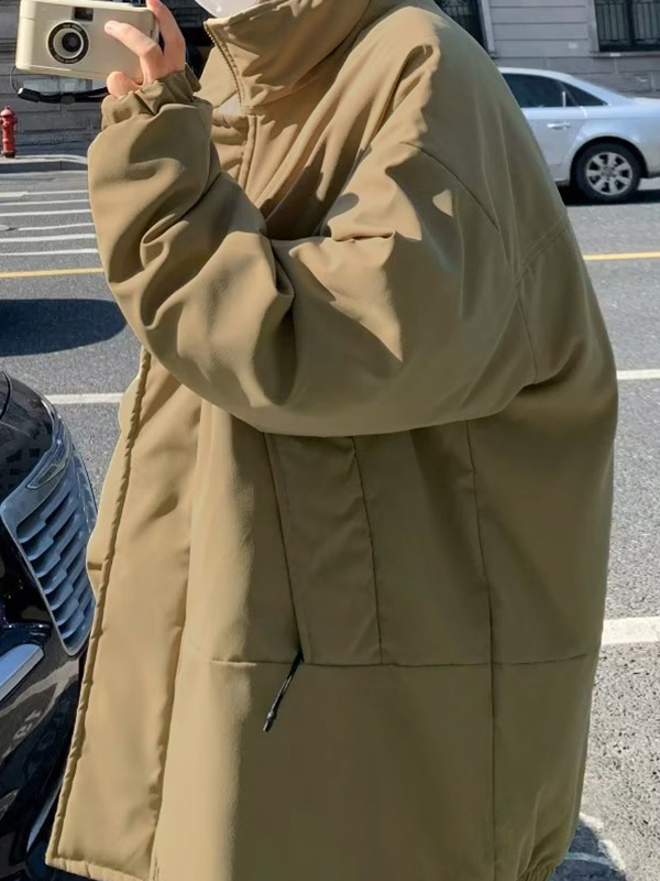 Vintage-Reißverschlussjacke für Herren mit Kragen-3