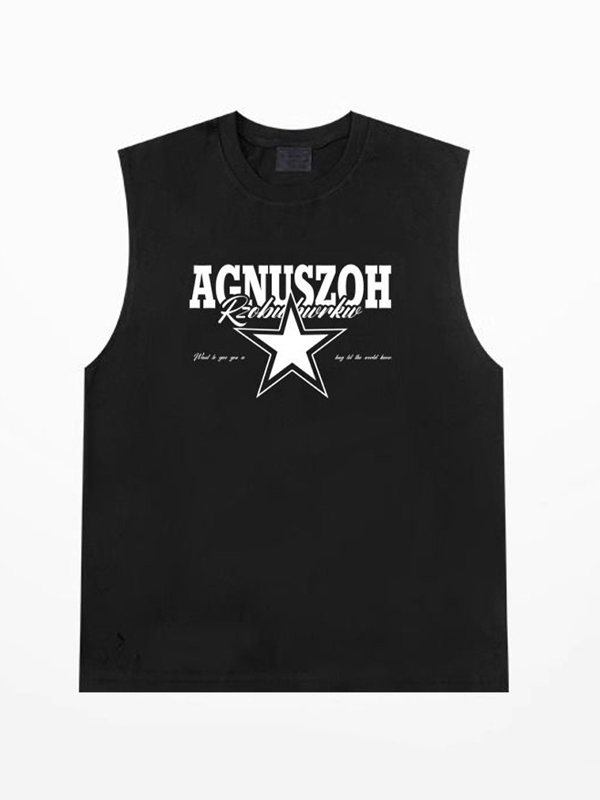 Herren-Weste mit Street-Letter-Print-1
